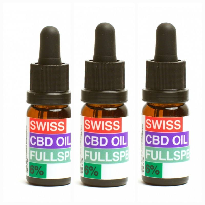 Pack 3 x Huile CBD biologique 6 % DrGreen en promotion. Livraison gratuite dans toute la Suisse. Produits 100% naturel et riches